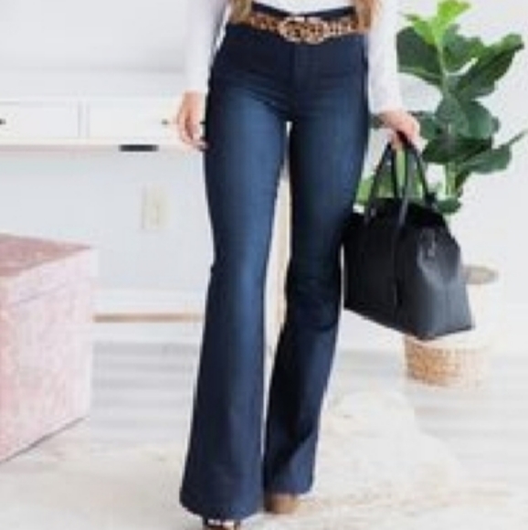 👖 BLUE SPICE FLARED BOTTOM JEANS - Picture 5 of 5